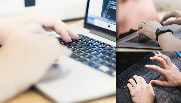 タイピングする手元やモニターのフリー素材まとめ