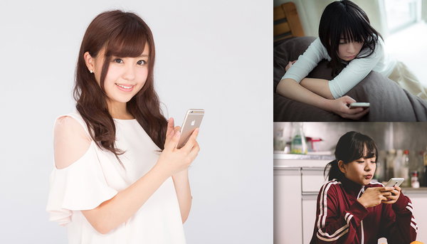 スマホを持つ女性のフリー素材まとめ