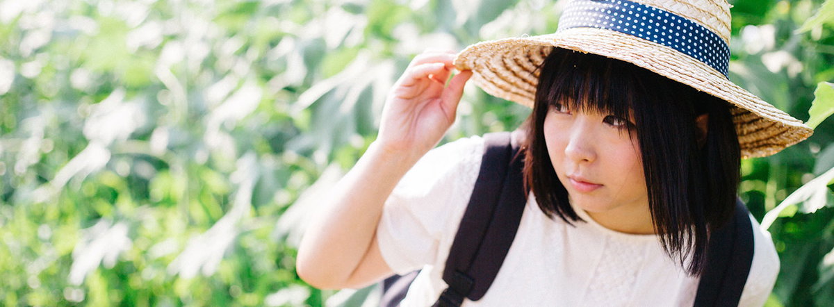 ひまわりと麦わら女子素材でにゃるるさんがフリー素材デビュー!!
