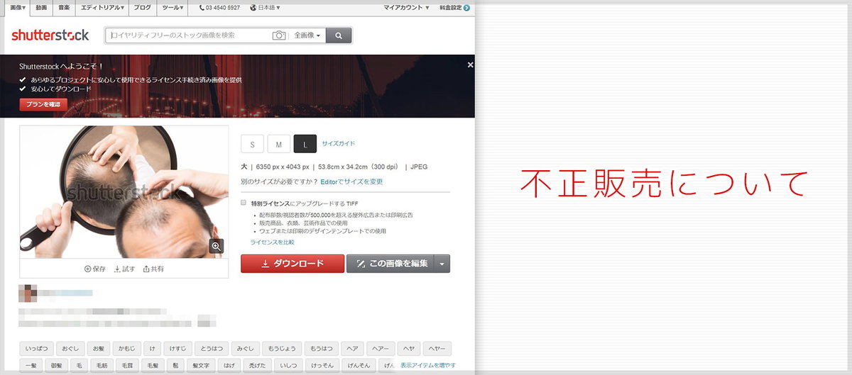 Shutterstockに不正販売された写真に対して行った対応と現状について（その1）