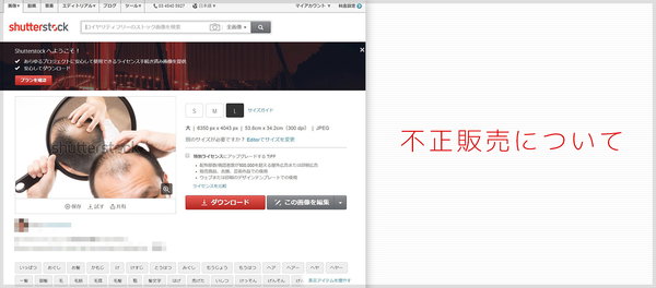 Shutterstockに不正販売された写真に対して行った対応と現状について（その1）