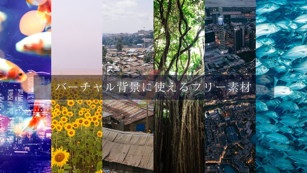 ネイチャーから大都市の景観まで、無料で使えるバーチャル背景のフリー素材