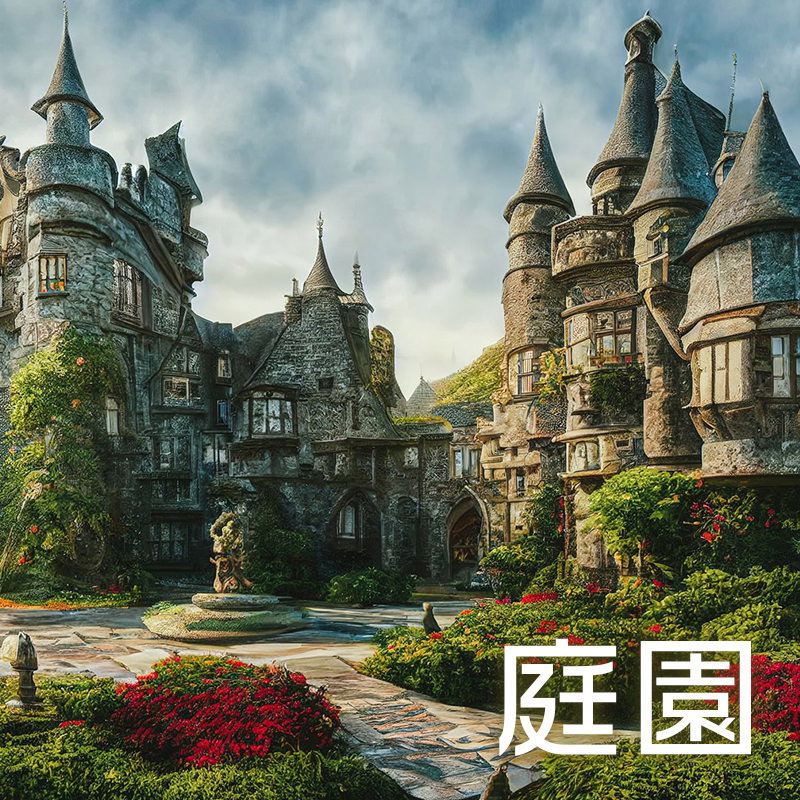 庭園のAI画像素材