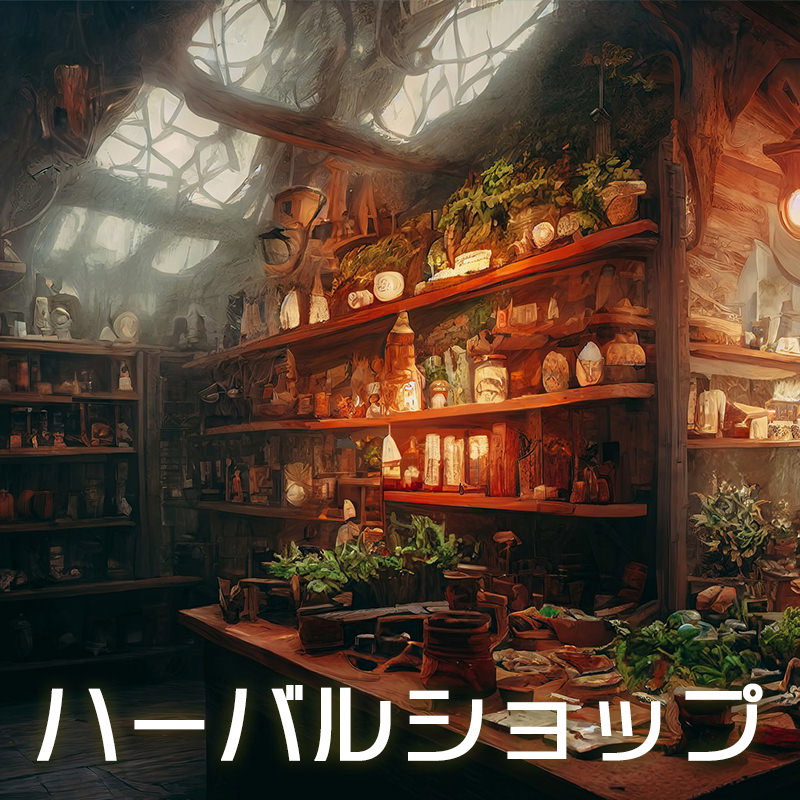 ハーバルショップのAI画像素材