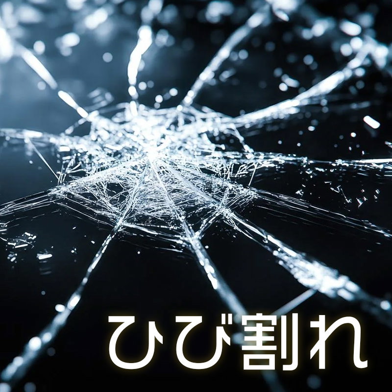 ひび割れのAI画像素材