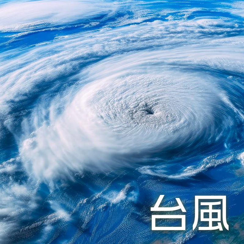 台風の写真素材