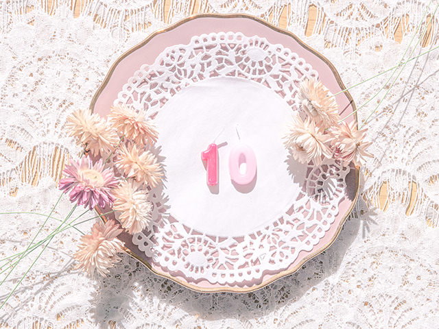 10周年の記念写真素材