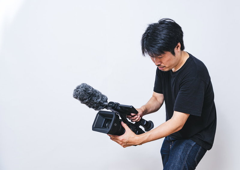 ハンディでも安定したムービー撮影の写真素材
