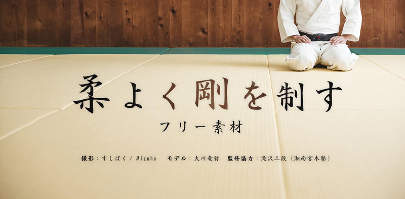 柔よく剛を制す！柔道有段者が監修する柔道の写真素材