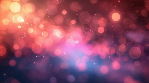 暖かさと柔らかさが感じられる浮遊した光の粒