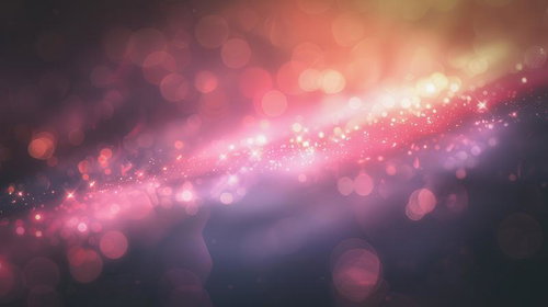 ぼんやりと浮遊する光の中に生まれる輝きと煌めき