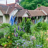 セントジェームズパークの色彩あふれる花壇の写真