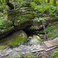 「子宝の水」で有名な昭和の名水百選「名水岩井」の写真