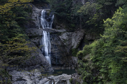 大台ヶ原の大杉谷ルートで見られる段々の滝
