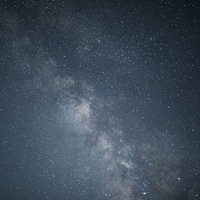 岡山県鏡野町の笠菅峠から眺める天の川と星空の写真