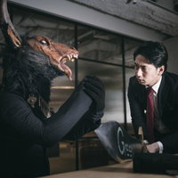 ハッハッハ！ オレの腕は切れても再生するんだ！の写真