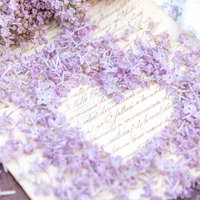 ライラックのハートから覗くラブレター～淡紫の恋文～の写真