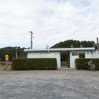 千葉県いすみ市浪花駅の駅前風景（JR外房線無人駅）の写真