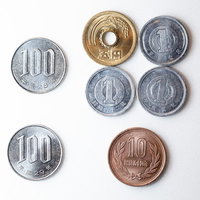 増税前後の支払い額の違いを示す100円硬貨と小銭の写真