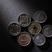 消費税増税対応の218円の小銭の写真