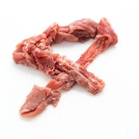 細切れ肉で作った数字の4の写真