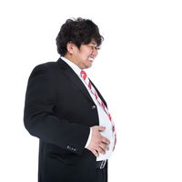 この後、彼の腹部からエイリアンが生まれた〜意識の低いダイエットの男性の写真