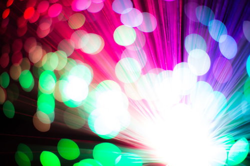 グラデーションの玉ボケと放射光