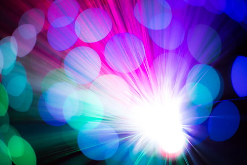 鮮やかな玉ボケと光の集合