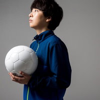 サッカーボールを持って練習場に来たら本日貸し切りだったの写真