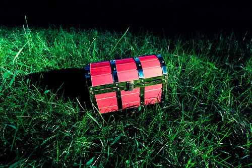 フィールド上で宝箱を見つけた ▶あける ▶たたく ▶かきっぱち