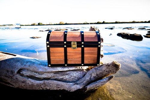 水系モンスターを倒したら宝箱が出た