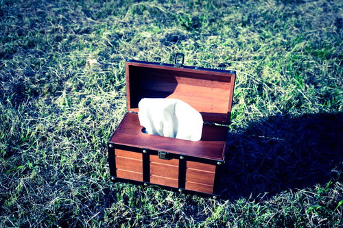 宝箱はティッシュケースだった