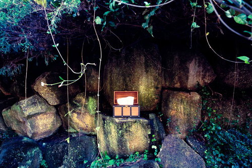 ダンジョンの先で見つけた宝箱（ティッシュ）