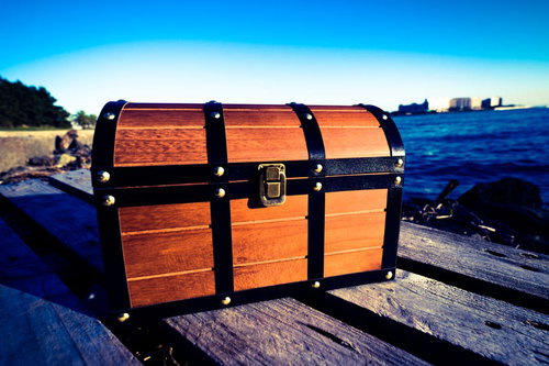 廃船にあった宝箱