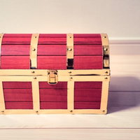 家に持ち帰った宝箱の写真