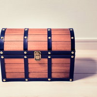 部屋に宝箱がある環境の写真