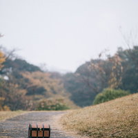 道の真中に置かれた宝箱（明らかに罠）の写真