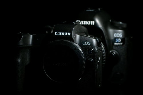 CANON EOS Rと5D MarkⅣのボディサイズ比較