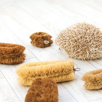 ハリネズミとたわしを並べた楽しいトリック写真「ハリネズミを探せ」の写真