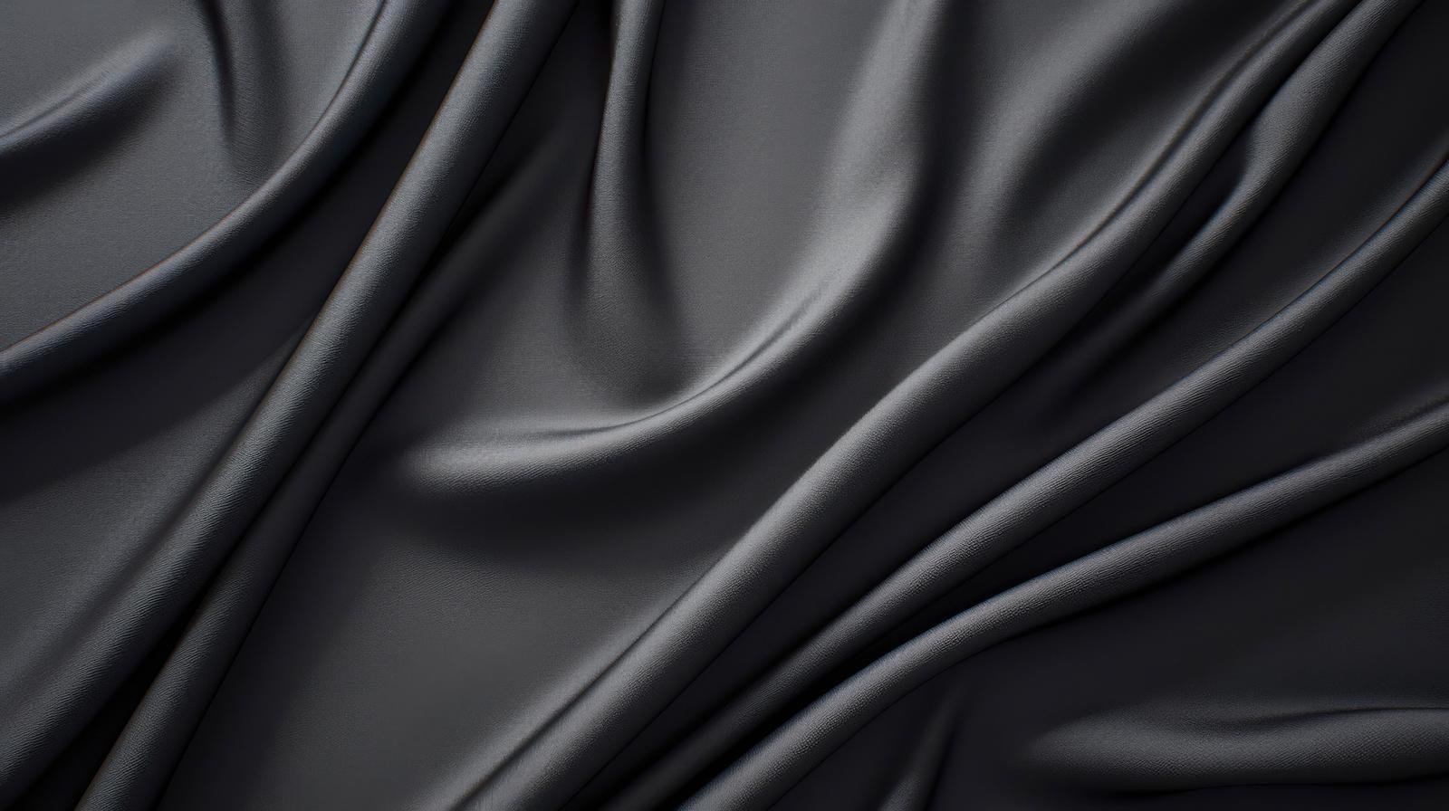 光沢のあるサテン素材のドレープテクスチャー