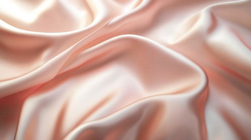 柔らかな光を纏うサテン生地のシルクテクスチャー