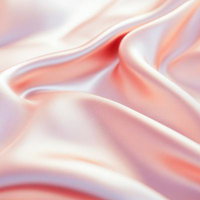 春色のサテン生地の柔らかいドレープ、光沢のあるテクスチャーの写真