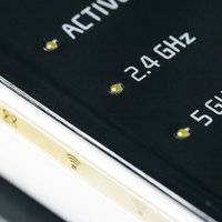 Wi-Fiルーターの5GHz帯と2.4GHz帯の表示の写真