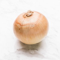 玉ねぎ（食材）丸ごと一個の写真