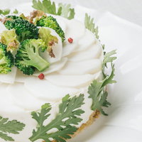 野菜で作られたケーキだからヘルシーで食物繊維も豊富の写真