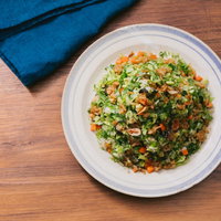 シャッキシャキの野菜と高菜のうま味！「大盛りダイエット高菜チャーハン」の写真