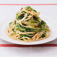 ダイエット中に積極的に食べたい美味しいパスタ「大盛りダイエットペペロンチーノ」の写真