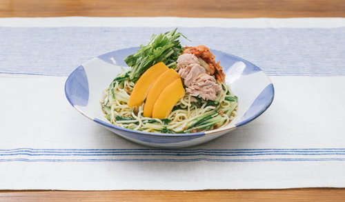 中華麺も安心して食べられて低糖質「大盛りダイエット冷やし中華」