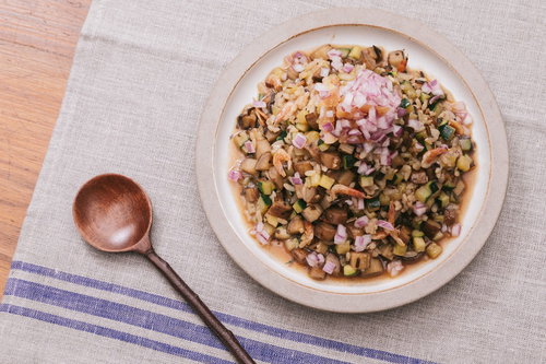 いっぱい食べても300kcal！大盛りダイエット和風リゾット」