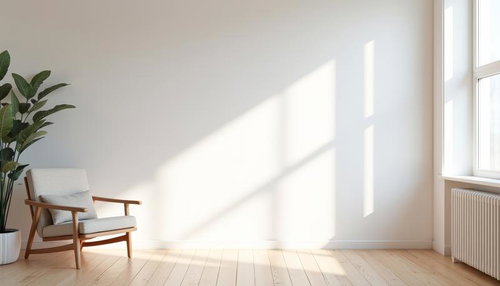 木製フレーム・グレーファブリックシートの北欧風アームチェア